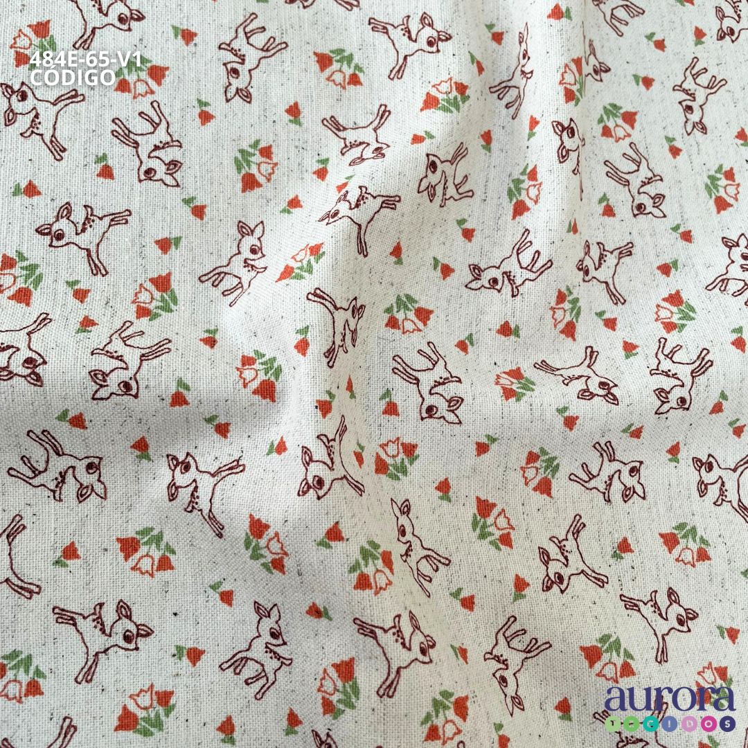 Cotton Linen - Linho com Algodão - Bambi Entardecer