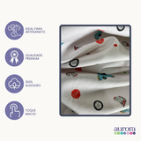 Tecido Flanela Digital - Estampas Brinquedos