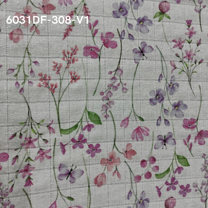 Fraldas Mini Quadriculada Estampas Digitais Floridas