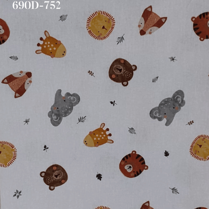 Tecido Flanela Digital -Estampas Animais