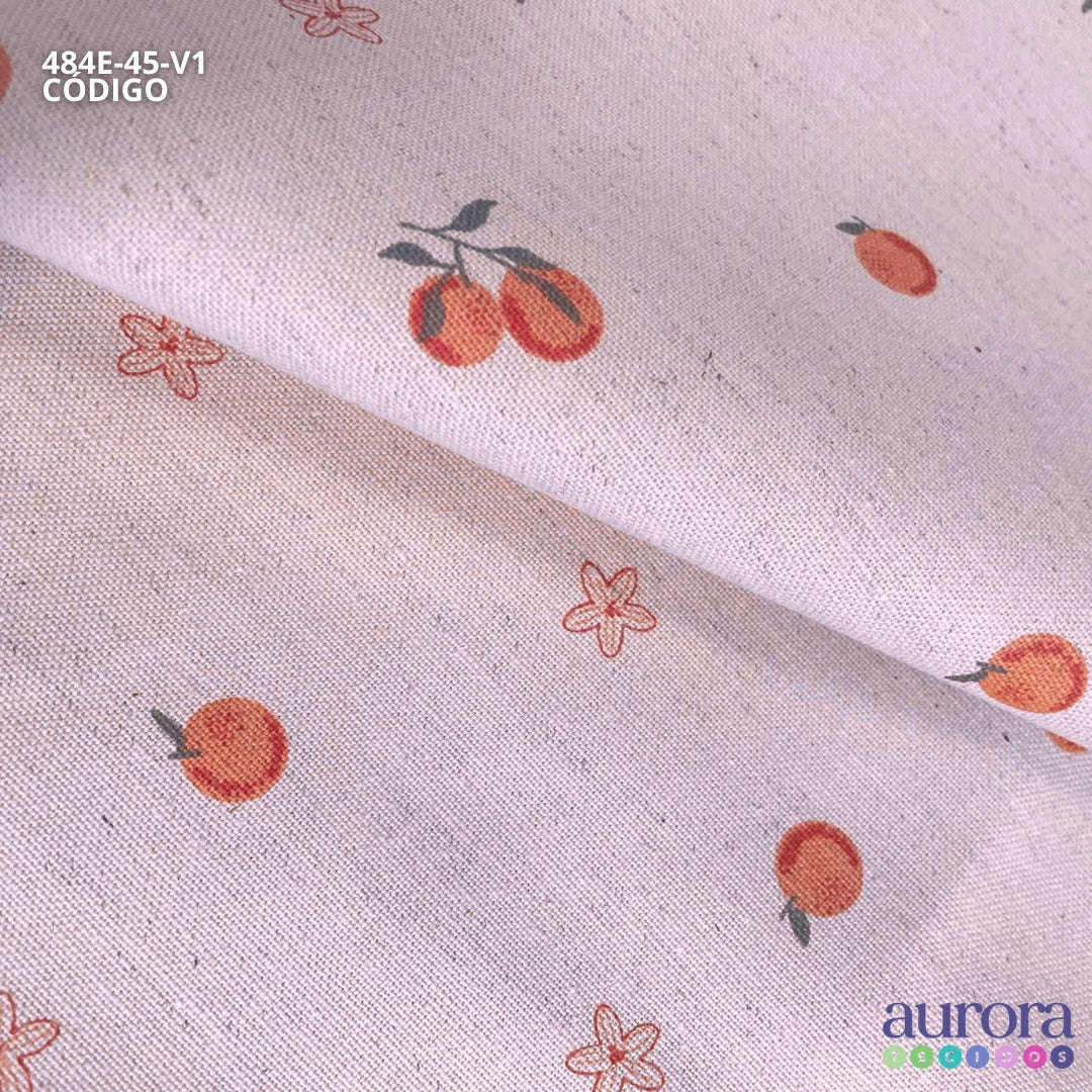 Cotton Linen - Linho com Algodão - Tangerinas II