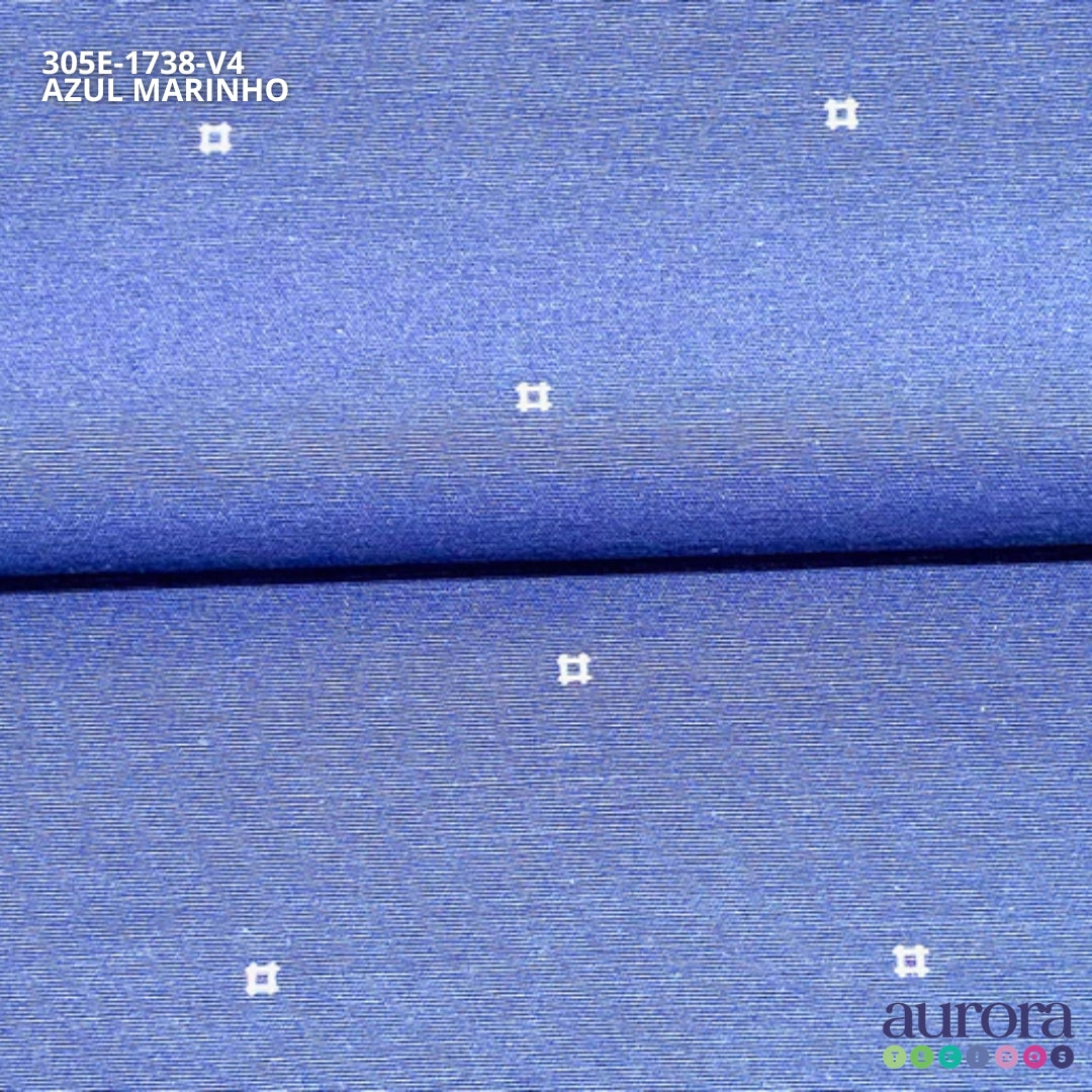 Tricoline - Camisaria Estampa Geométrico Quadrados Alternados Estilo e Versatilidade
