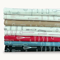 Tricoline Estampada - Coleção Utensílios De Cozinha