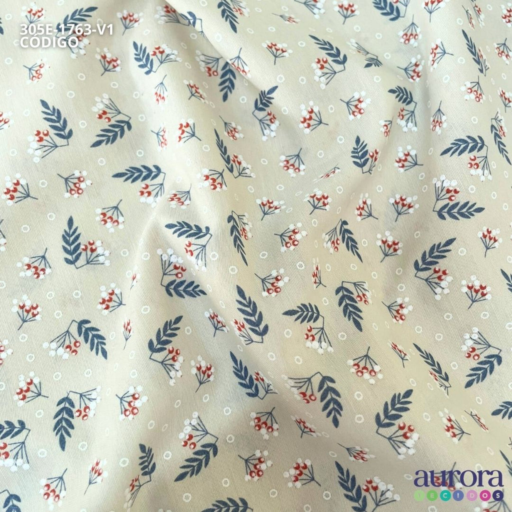 Tricoline Milano - Floral Bolinha