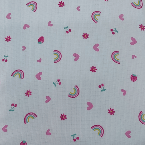 Fraldas Vichy Estreita Estampas Variadas