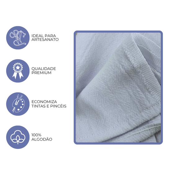 Kit Pano de Copa Pé de Galinha com Bainha – 100% Algodão