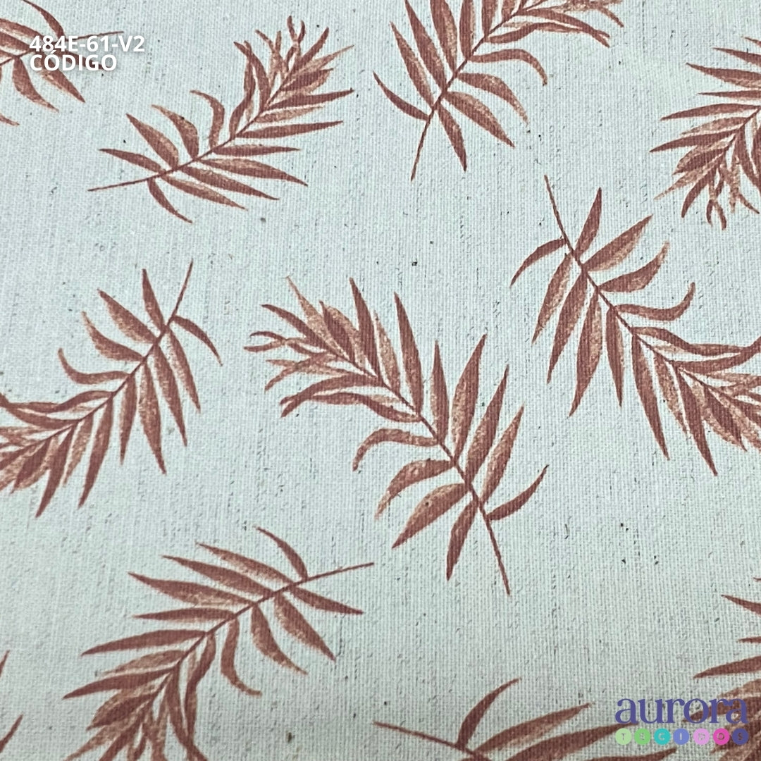 Cotton Linen - Linho com Algodão - Estampa Raminhos