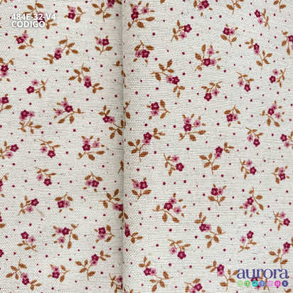 Cotton Linen - Linho com Algodão - Estampa Florzinhas II