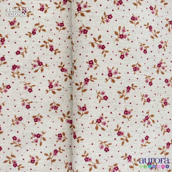 Cotton Linen - Linho com Algodão - Estampa Florzinhas II