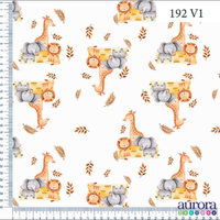 Tricoline Digital 170 fios - Bichos do Safari