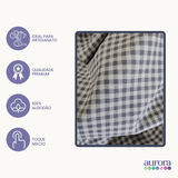 Tecido Linho Misto com Algodão Estampa Xadrez Vichy