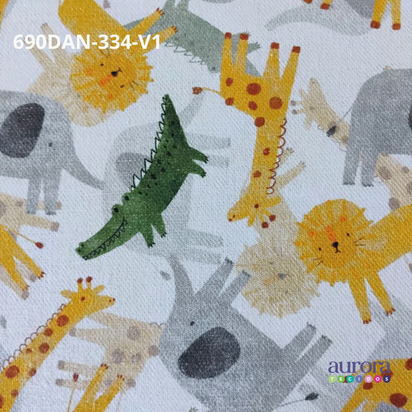 Tecido Flanela Digital -Estampas Animais