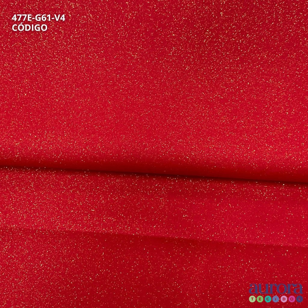 Tricoline Modena 100% Algodão- Liso c/ Gliter Dourado