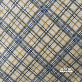 Cotton Linen - Linho com Algodão - Xadrez Diagonal Entardecer