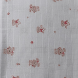 Tecido Fraldas Mini Quadriculadas /  Estampas Digitais - Coleção  Animais / Para Artesanato e Enxoval