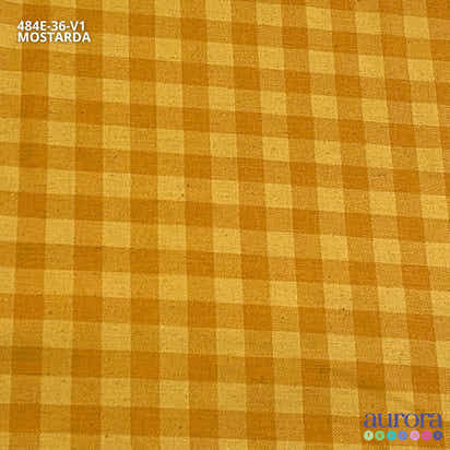Cotton Linen - Linho com Algodão - Estampa  Xadrez