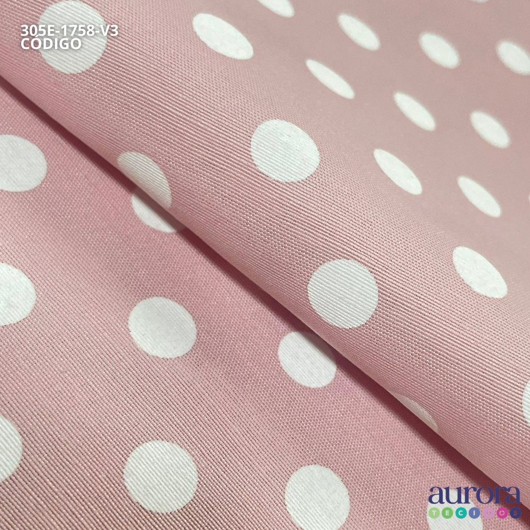 Tricoline Milano | Tecido P/ Artesanato e Costura | Estampa Poá
