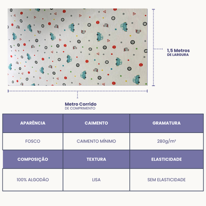 Tecido Flanela Digital - Estampas Brinquedos