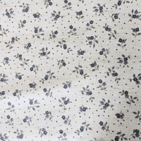 Tecido Linho com Algodão - Coleção Artesanato -Estampa Mini Florzinhas
