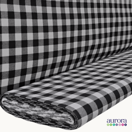 Cotton Linen - Linho com Algodão - Xadrez