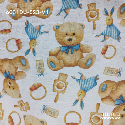 Fraldas Mini Quadriculadas Estampas Digitais - Coleção Ursos