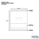 Fralda de Algodão Lisa com Barrado para Pintar e Bordar  – 70x70cm | Ideal para Artesanato e Enxoval