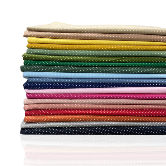 Tecido Tricoline  Estampado / Mini Poá