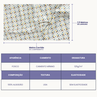 Tricoline Estampado - Coleção Doce Confeitaria