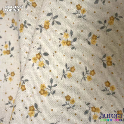 Cotton Linen - Linho com Algodão - Estampa Florzinhas II