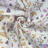 484E - Cotton Linen - Linho com Algodão - Galhos e Folhas