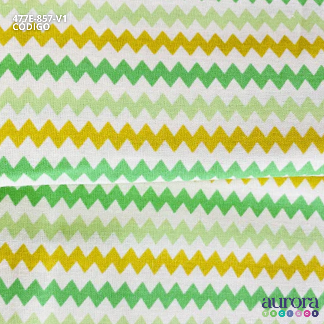 Tricoline Modena 100% Algodão - Chevron