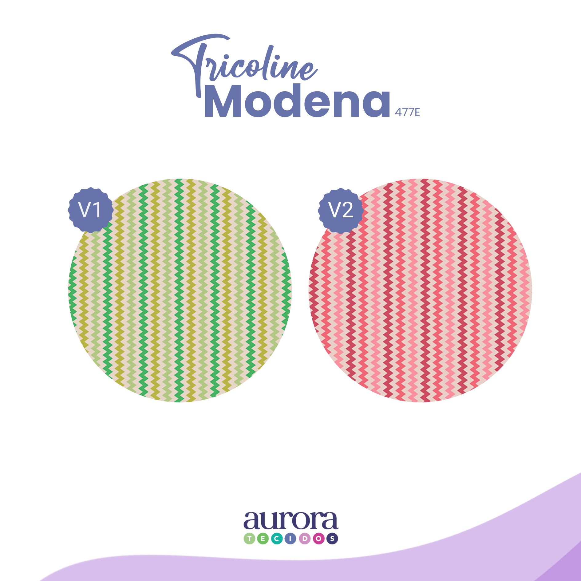 Tricoline Modena 100% Algodão - Chevron