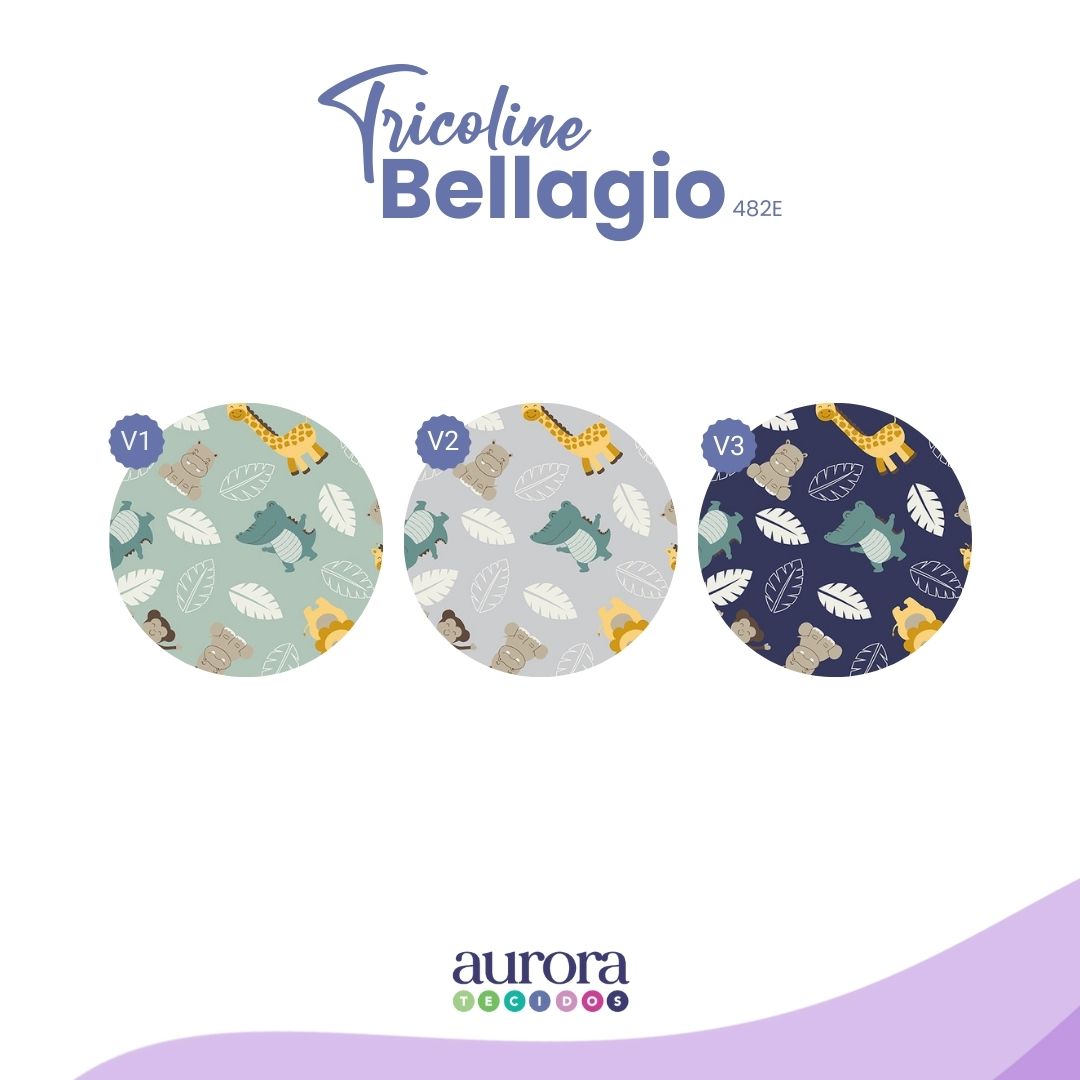 Tricoline Bellagio 170 fios - Safari e Folhas