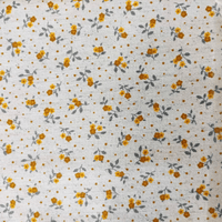 Tecido Linho com Algodão - Coleção Artesanato -Estampa Mini Florzinhas
