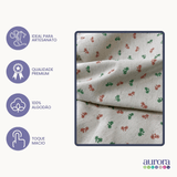 Tecido Linho Misto com Algodão  Estampa Bicicletas