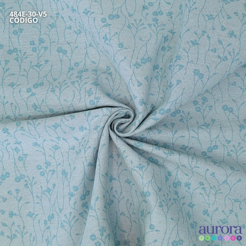 Cotton Linen - Linho com Algodão - Estampa Folhagem II