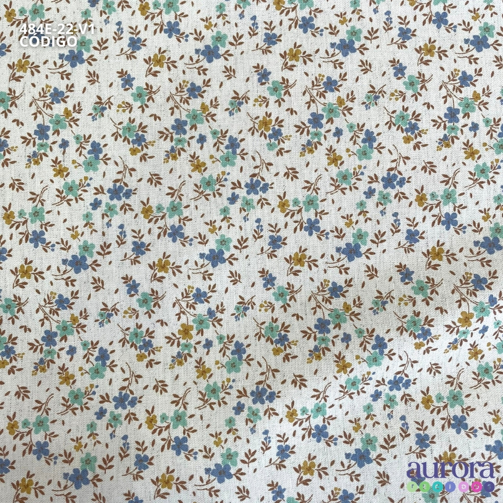 Cotton Linen - Linho com Algodão - Florzinha Camponesa