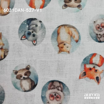 Fraldas Mini Quadriculadas Estampas  Digitais - Coleção Animais