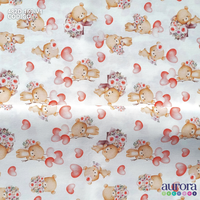 Tricoline Digital 170 fios - Ursinhos e Corações