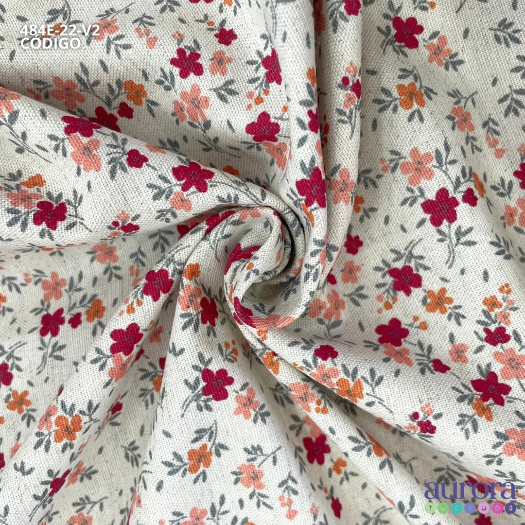 Cotton Linen - Linho com Algodão - Florzinha Camponesa