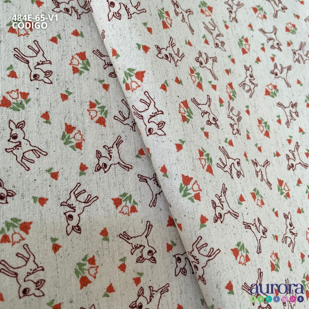 Cotton Linen - Linho com Algodão - Bambi Entardecer
