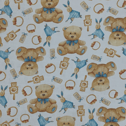 Fraldas Mini Quadriculadas Estampas Digitais - Coleção Ursos