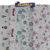 Tecido Flanela Digital - Estampas de Frutas