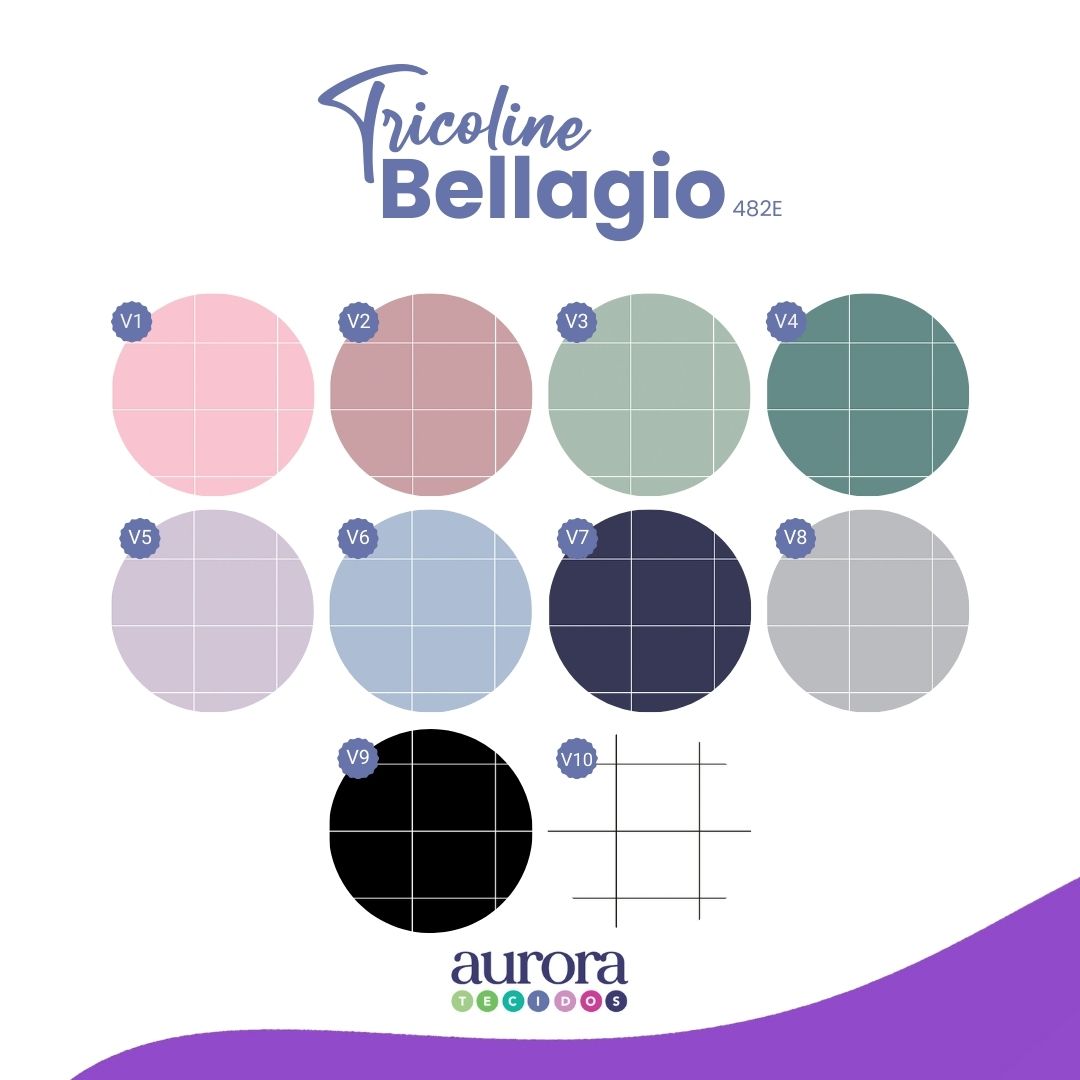 Tricoline Bellagio 170 fios - Quadriculado 9x9