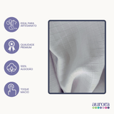 Tecido Fralda  Vichy Mini Quadriculada