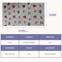 Tricoline Digital 100% Algodão - Coleção Natal - Estampa Encanto Natalino