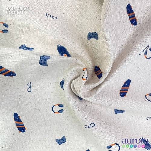 484E - Cotton Linen - Linho com Algodão - Game e Skate