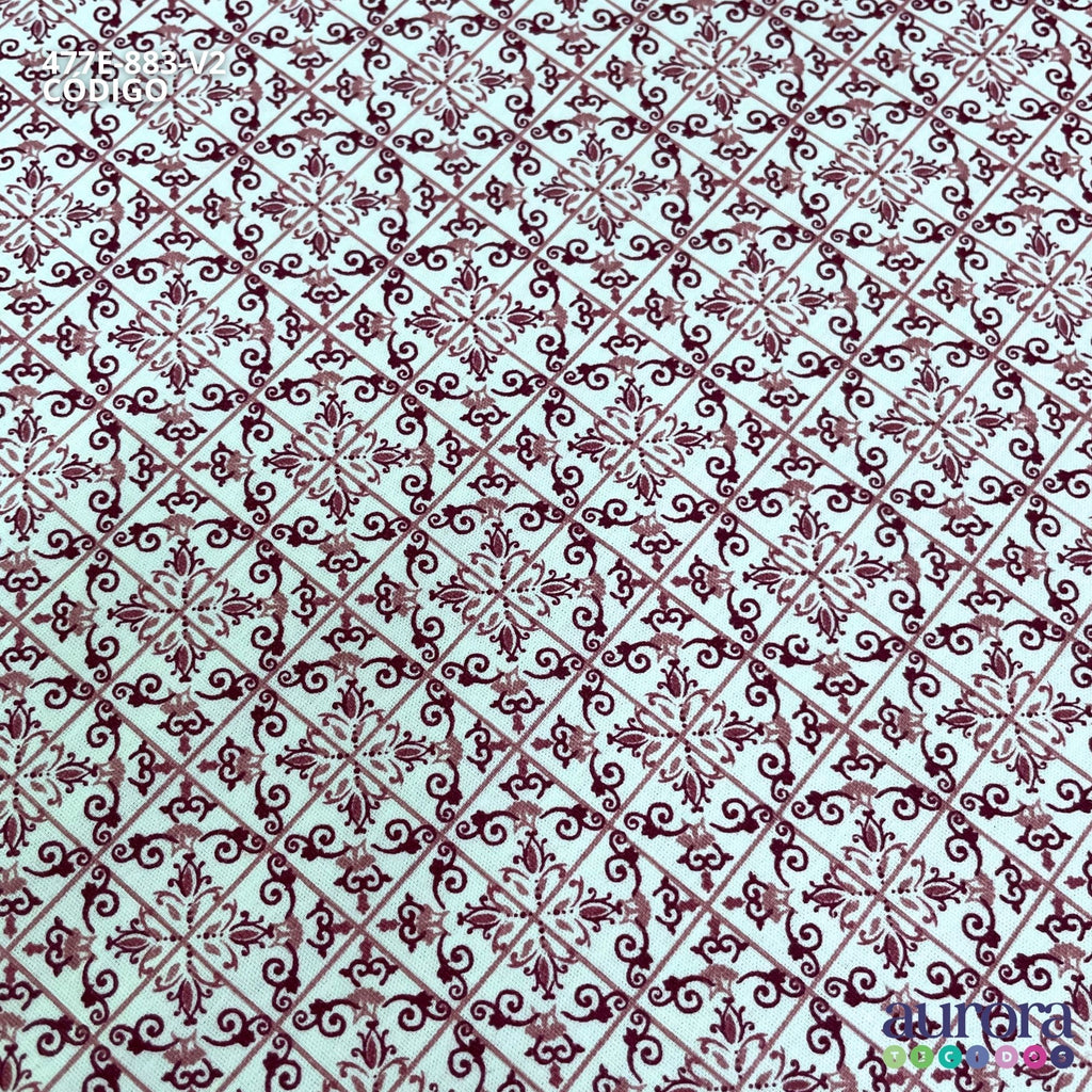 Tricoline Modena 100% Algodão - Bella Cucina - Azulejo II