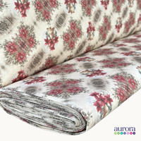 Tricoline Digital 100% Algodão - Coleção Natal - Sinos Floridos