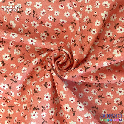 Cotton Linen - Linho com Algodão - Floral Camponesa
